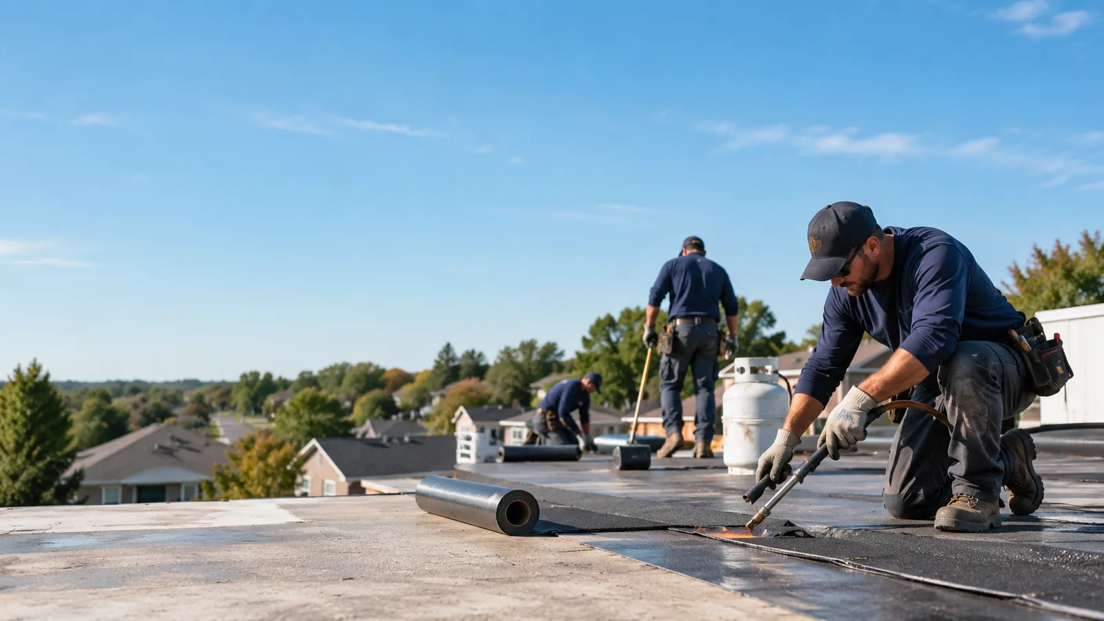 Flat Roof Leak Repair providers in Chalmers, IN